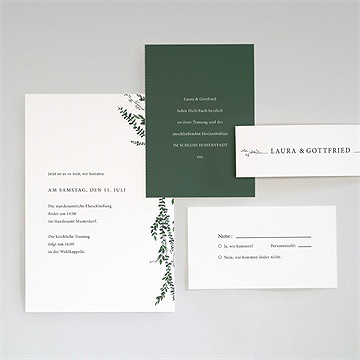 Hochzeitseinladung waldrand - Vue 3