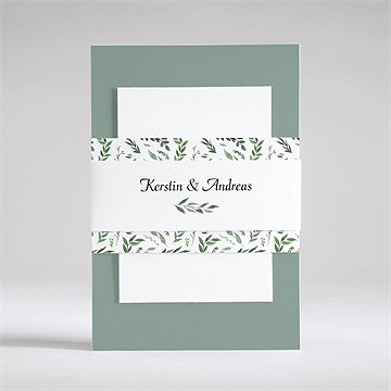 Hochzeitseinladung Blätterband