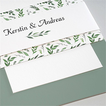 Hochzeitseinladung blätterband - Vue 2