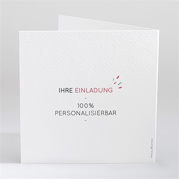 Einladung Taufe blanco - 15x15cm (n46128) - vue 3