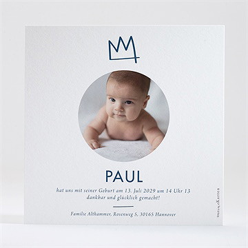 Geburtskarte It's A Boy - Vue 2