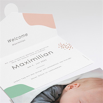 Geburtskarte All In One Muster - Vue 2