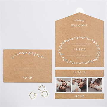 Geburtskarte schöner umschlag - vue 3