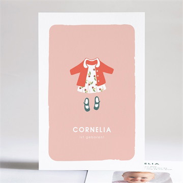 Geburtskarte My little dress