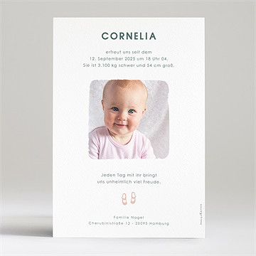 Geburtskarte My Little Dress - Vue 2