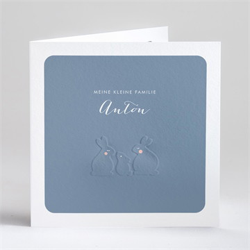 Geburtskarte häschen hop