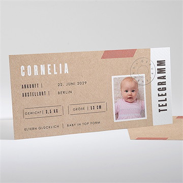 Geburtskarte Telegramm