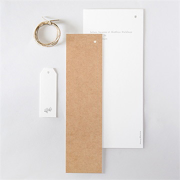 Geburtskarte Weiße Gravur - Vue 5