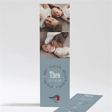 Geburtskarte Winterliche Gestaltung