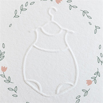 Geburtskarte Blumenverzierung - Vue 2