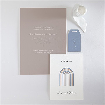 Hochzeitseinladung triumphbogen - Vue 4