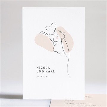 Hochzeitseinladung umarmung