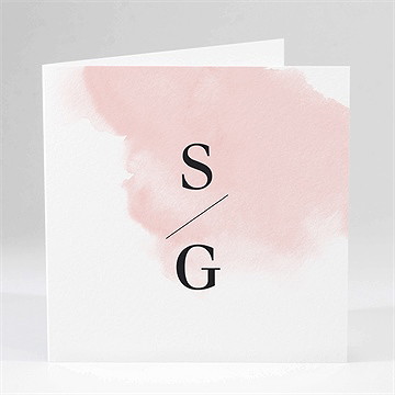 Hochzeitseinladung schwarz und pastell