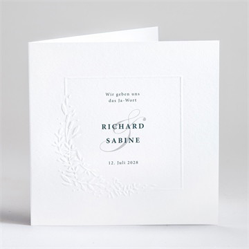 Hochzeitseinladung schlicht & elegant