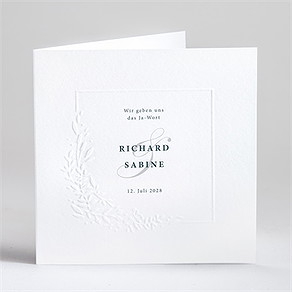 Hochzeitseinladung schlicht & elegant