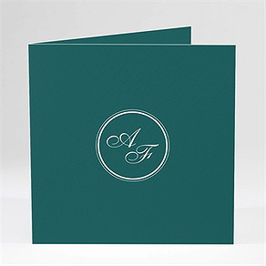 Hochzeitseinladung klassisches monogramm