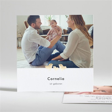 Geburtskarte Kleines nest