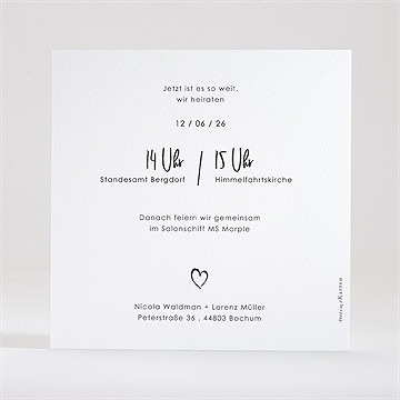 Hochzeitseinladung wir - Vue 2