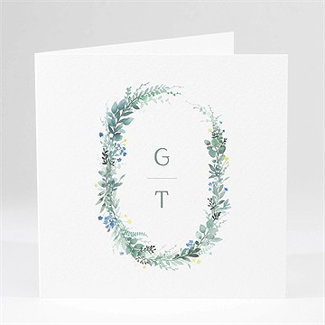 Hochzeitseinladung aquarell poesie mit initiale