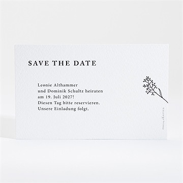 Save the Date Karte zartes trio - Vue 2