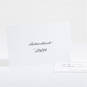 Antwortkarte Hochzeit laub
