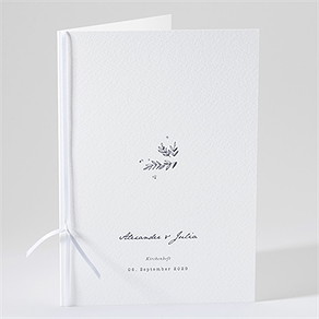 Kirchenheft Hochzeit laub