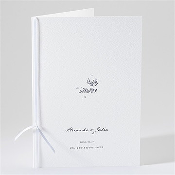 Kirchenheft Hochzeit laub