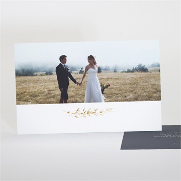 Dankeskarte Hochzeit laub