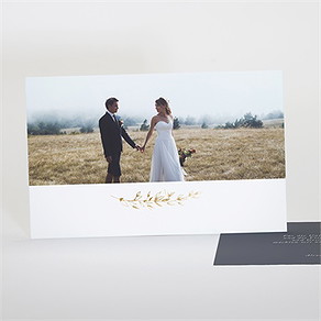 Dankeskarte Hochzeit laub