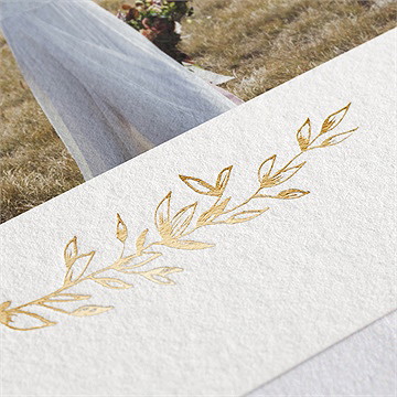 Dankeskarte Hochzeit Laub - Vue 2