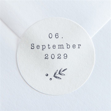 Aufkleber Hochzeit laub