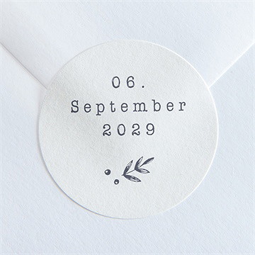 Aufkleber Hochzeit laub