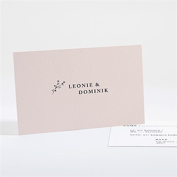 Antwortkarte Hochzeit zartes trio