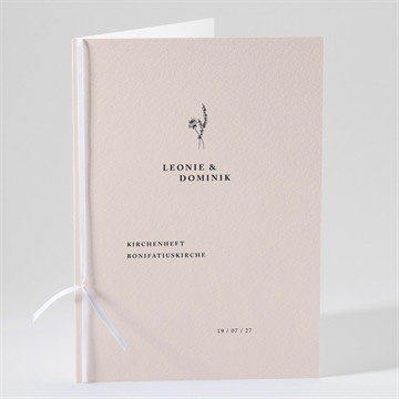 Kirchenheft Hochzeit zartes trio