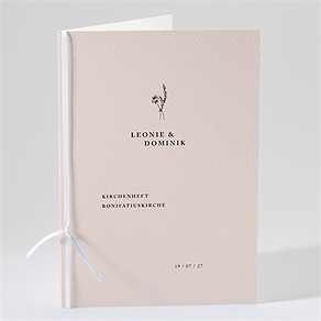Kirchenheft Hochzeit zartes trio