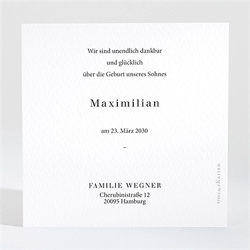 Geburtskarte Kleines Porträt - Vue 2