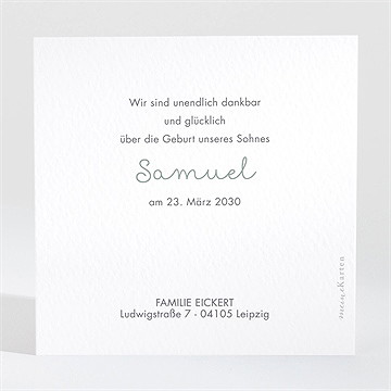 Geburtskarte Einfacher Fotorahmen - Vue 2