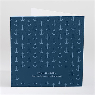 Geburtskarte Anker Und Muster - Vue 3