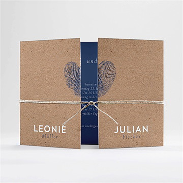 Hochzeitseinladung einzigartige fingerabdrücke