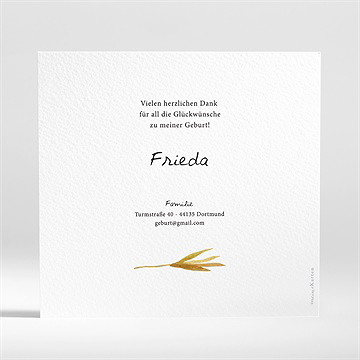 Dankeskarte Geburt Herbstgedicht - Vue 2