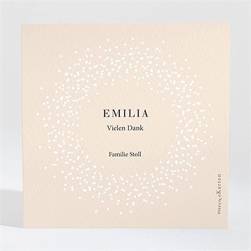 Dankeskarte Geburt Sanfte Konstellation