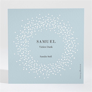 Dankeskarte Geburt Konstellation
