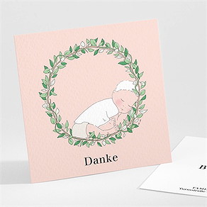 Dankeskarte Geburt süße und träume