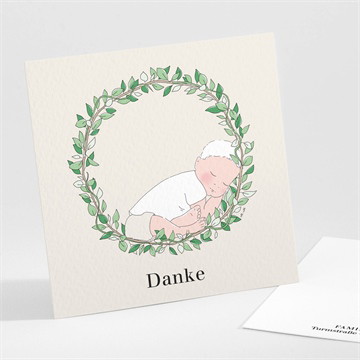 Dankeskarte Geburt Süßer träumer