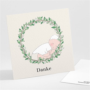 Dankeskarte Geburt süßer träumer