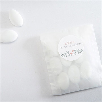 Sticker Geburt blumenverzierung - Vue 4