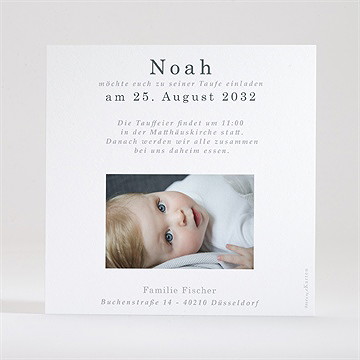 Einladung Taufe fisch - Dos du faire-part