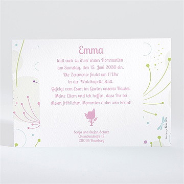 Einladung Kommunion stimmung mädchen - Vue 2