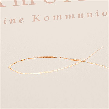 Einladung Kommunion goldener fisch - Vue 2