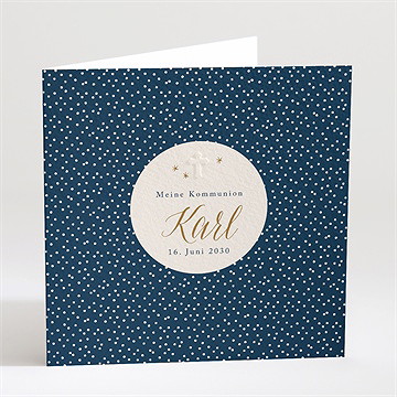 Einladung Kommunion sternenhimmel
